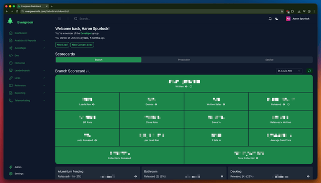 Evergreen screenshot